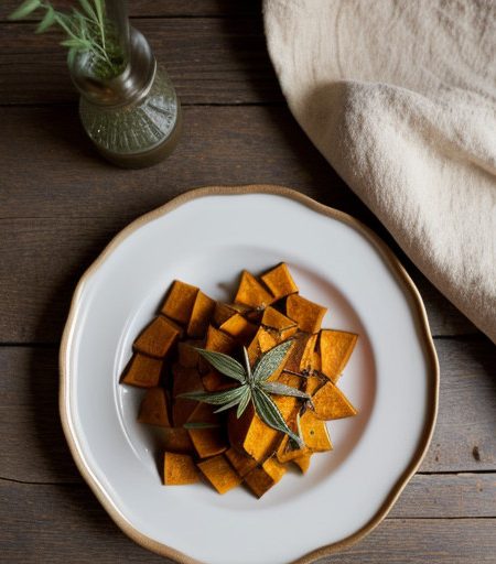 Maple Tarragon Sweet Potatoes recipe image