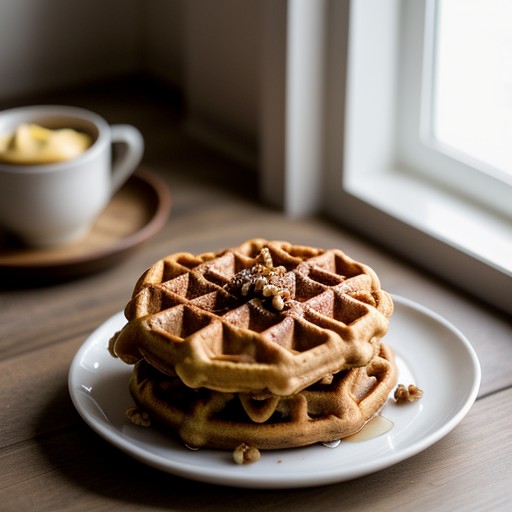 Maple-Walnut Crunch Waffles recipe image