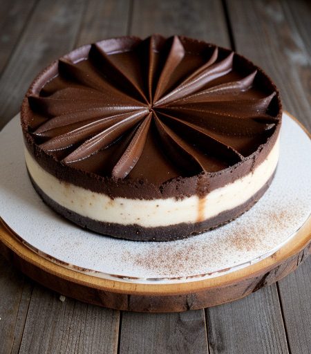Marbled Chocolate Cheesecake (Lo Cal recipe image