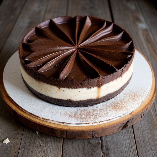 Marbled Chocolate Cheesecake (Lo Cal recipe image