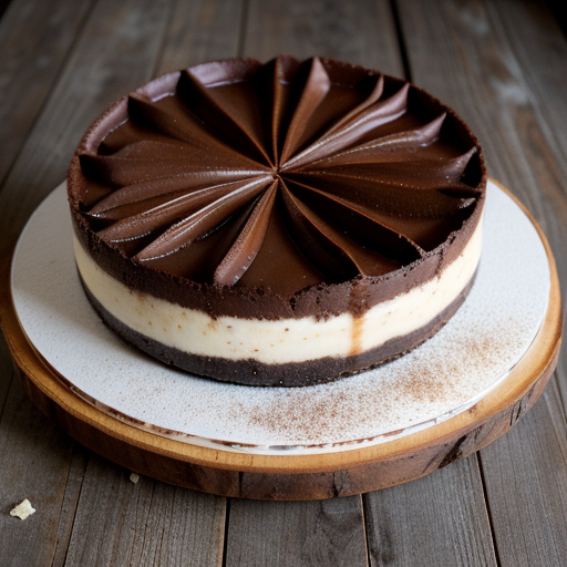 Marbled Chocolate Cheesecake (Lo Cal recipe image