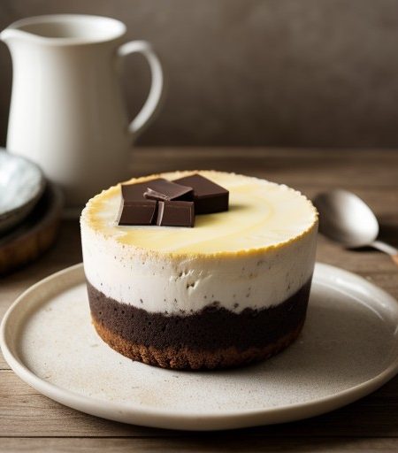 Marbled Chocolate Cheesecake (Lo Cal recipe image