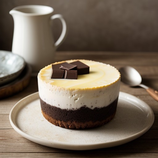 Marbled Chocolate Cheesecake (Lo Cal recipe image