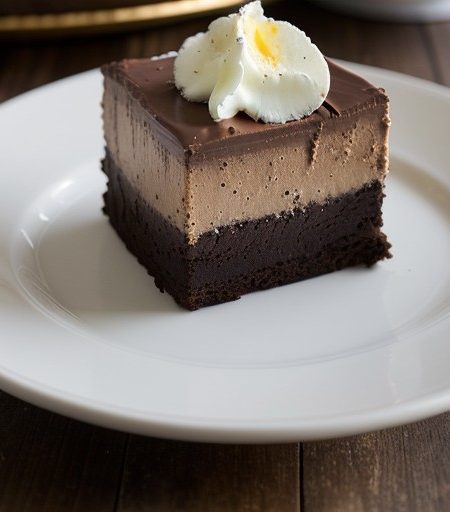 Marbled Double Chocolate Cheesecake Squares recipe image