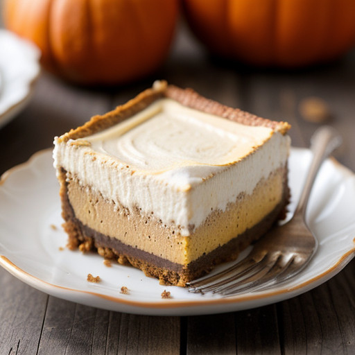 Marbled Pumpkin Cheesecake Squares recipe image
