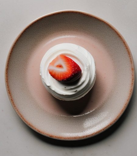 Marbled Strawberry Mousse recipe image