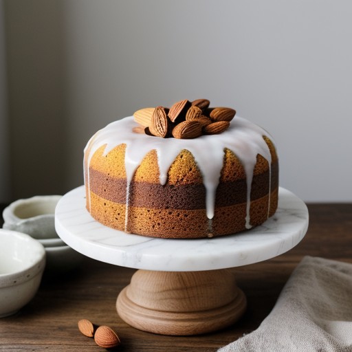 Marbleized Almond Pound Cake recipe image