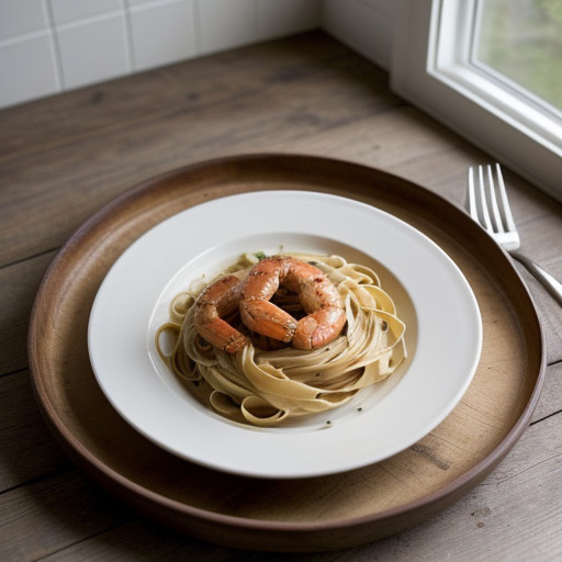 Margarita Shrimp With Fettuccine - Bon Appetit recipe image