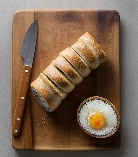 Marina's Beef-Rice-Peach Roll recipe image