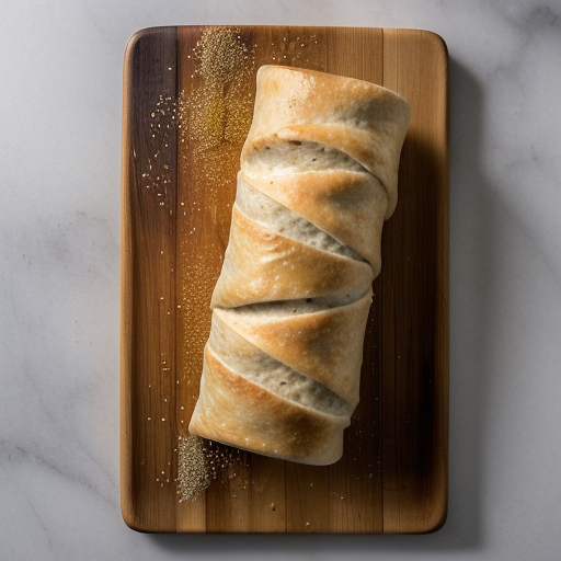 Marina's Beef-Rice-Peach Roll recipe image