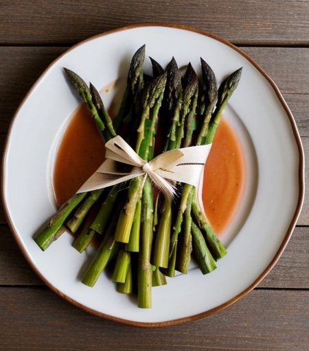 Marinated Asparagus Bundles recipe image