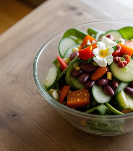 Marinated Cucumber & Red Bell Pepper Salad recipe image