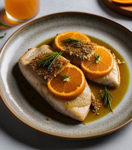 Marinated Grouper With Orange-Onion Confit recipe image