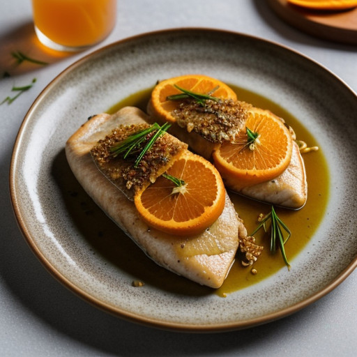Marinated Grouper With Orange-Onion Confit recipe image