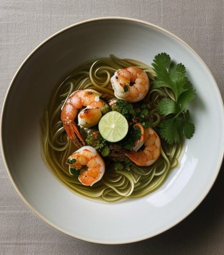 Marinated Gulf Shrimp With Cellophane Noodles recipe image
