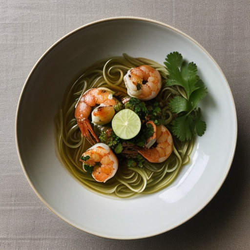 Marinated Gulf Shrimp With Cellophane Noodles recipe image
