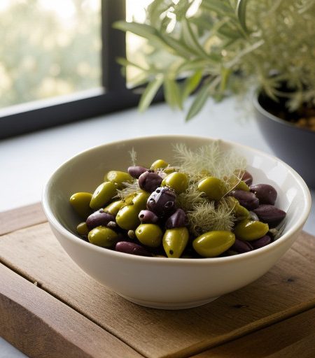 Marinated Olive Salad With Shaved Fennel And recipe image