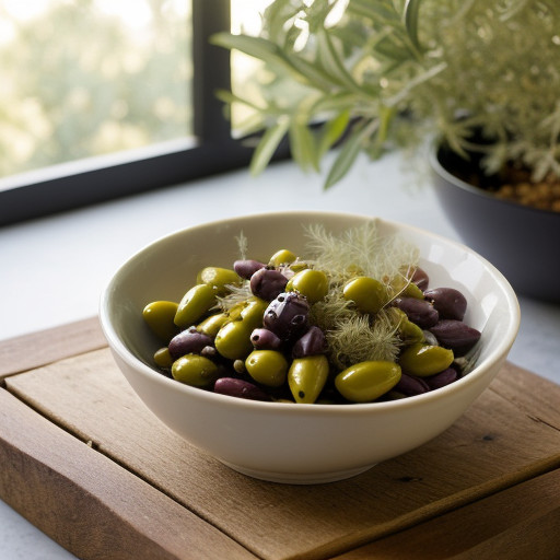 Marinated Olive Salad With Shaved Fennel And recipe image