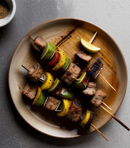 Marinated Pork Kabobs recipe image
