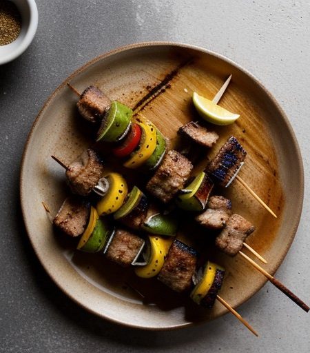 Marinated Pork Kabobs recipe image