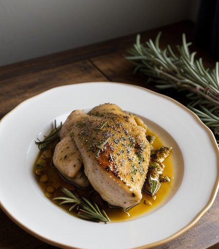 Marinated Rosemary & Garlic Chicken With A recipe image