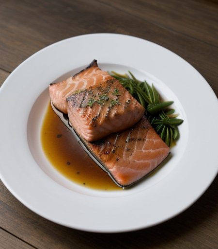 Marinated Salmon Steaks recipe image