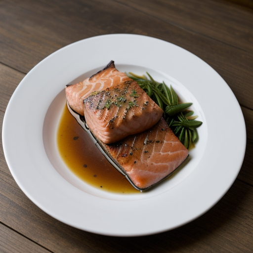 Marinated Salmon Steaks recipe image