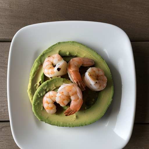 Marinated Shrimp in Avocado Halves recipe image