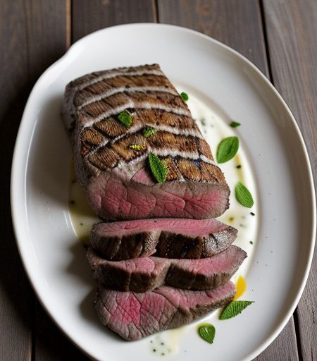 Marinated Sirloin of Lamb With Garlic~ Yogurt recipe image