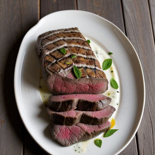 Marinated Sirloin of Lamb With Garlic~ Yogurt recipe image