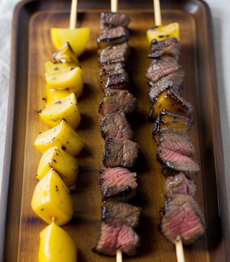 Marinated Steak Kabobs recipe image