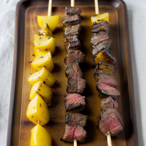 Marinated Steak Kabobs recipe image