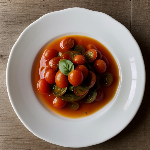 Marinated Tomatoes With Basil recipe image