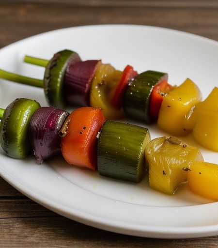 Marinated-Vegetable Kabobs - Country Living recipe image