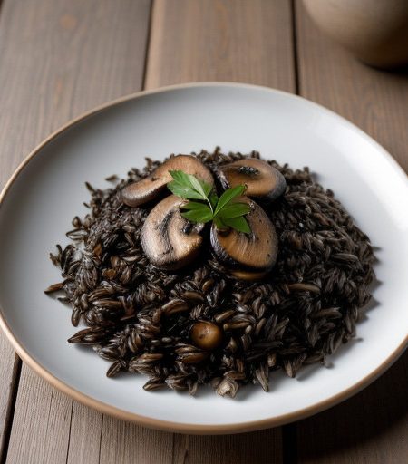 Marinated Wild Rice With Mushrooms recipe image