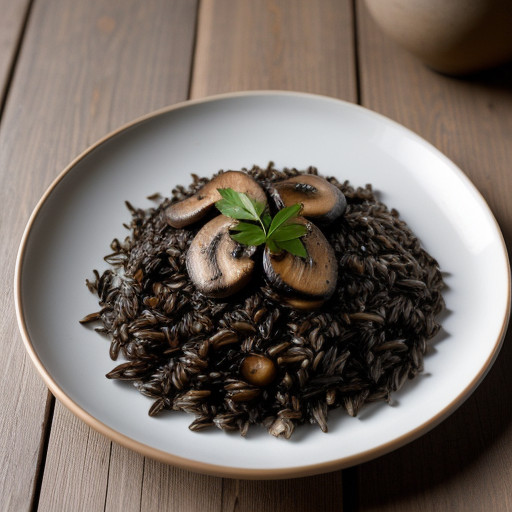 Marinated Wild Rice With Mushrooms recipe image