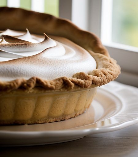 Marshmallow-Apple Meringue Pie recipe image
