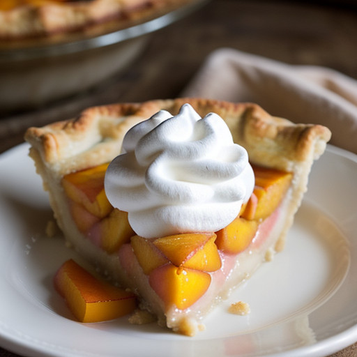 Marshmallow Cream Peach Pie recipe image