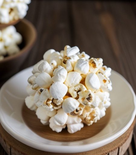 Marshmallow Popcorn Balls recipe image