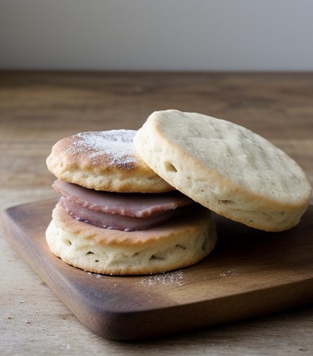Masa Biscuits With Ham and Green Chile Gravy recipe image