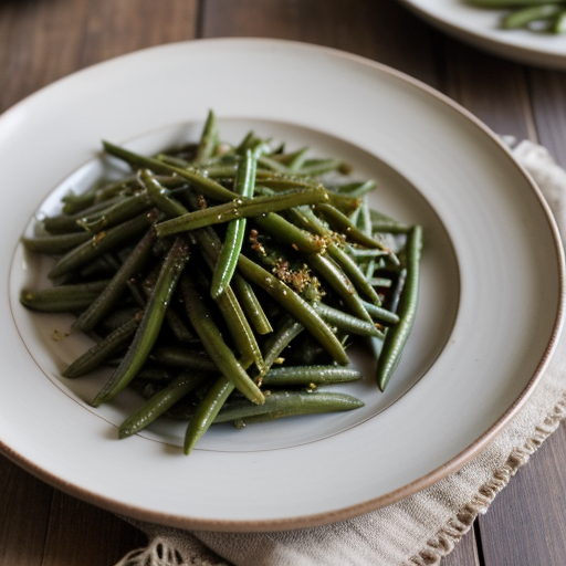 Masaledar Sem [Spicy Green Beans] recipe image