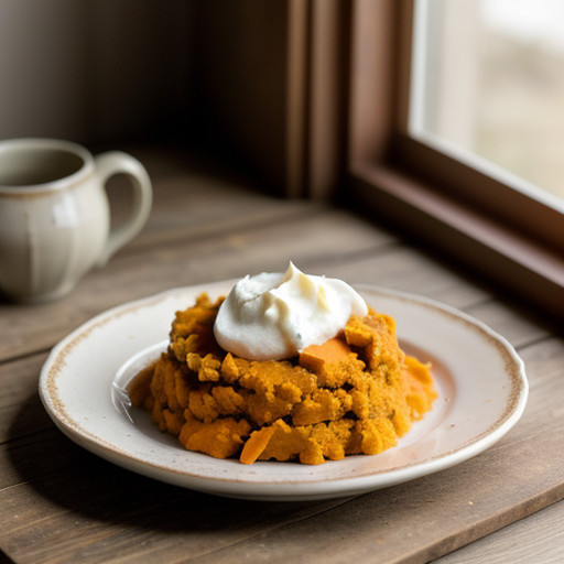 Mashed Maple Sweet Potatoes recipe image