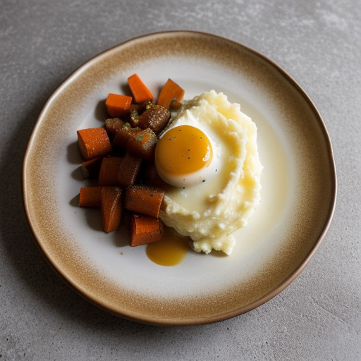 Mashed Potatoes With Carrots & Caramelized On recipe image