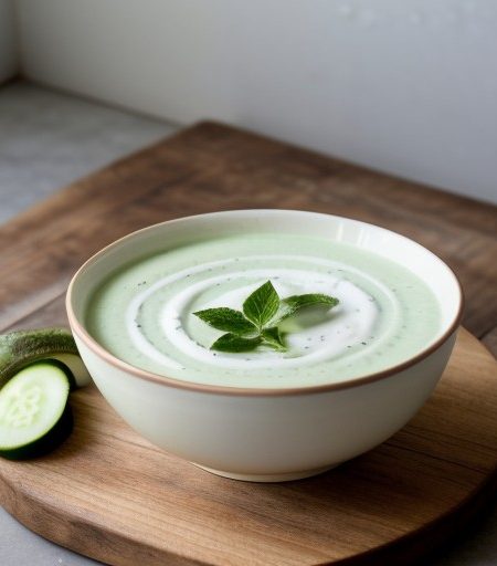 Maste Kheyar (Cold Cucumber-Yoghurt Soup recipe image