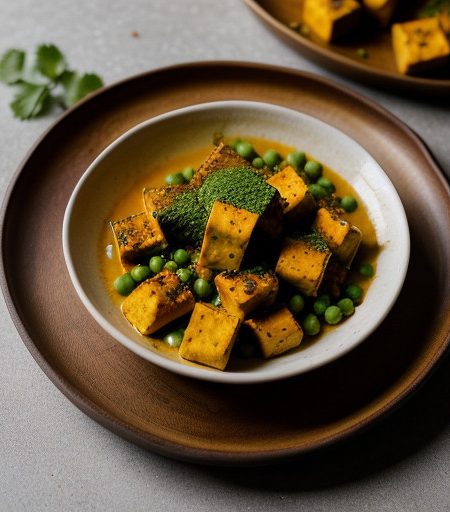 Matar Paneer (Peas With Paneer recipe image