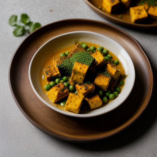 Matar Paneer (Peas With Paneer recipe image