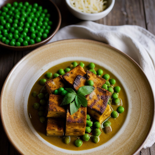 Mattar Paneer (Peas & Cheese recipe image