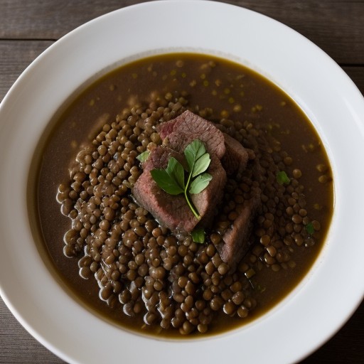 Mawmenye - Lentils and Lamb Medieva recipe image