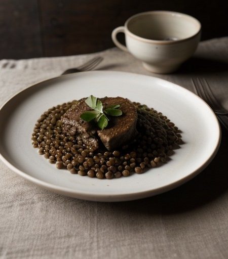 Mawmenye - Lentils and Lamb Medieva recipe image