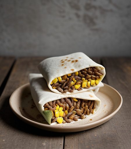 McDougall Bean and Rice Burritos recipe image